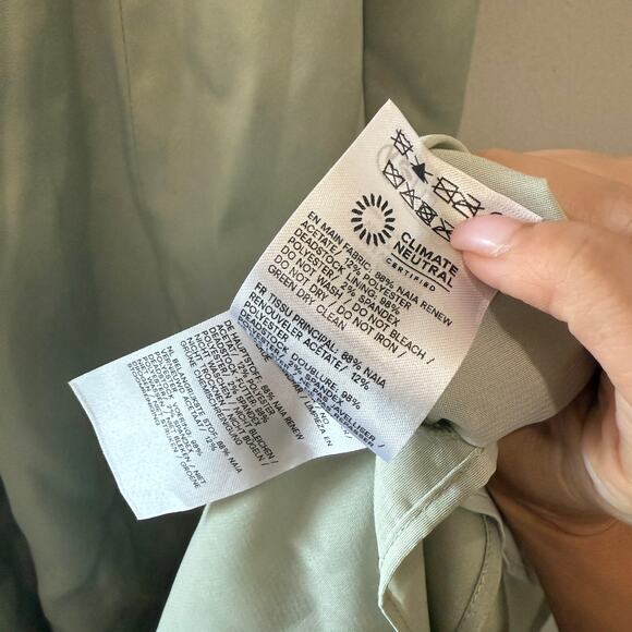 New Reformation Vesper Satin Midi Dress Salvia Sage - Picture 4 of 6